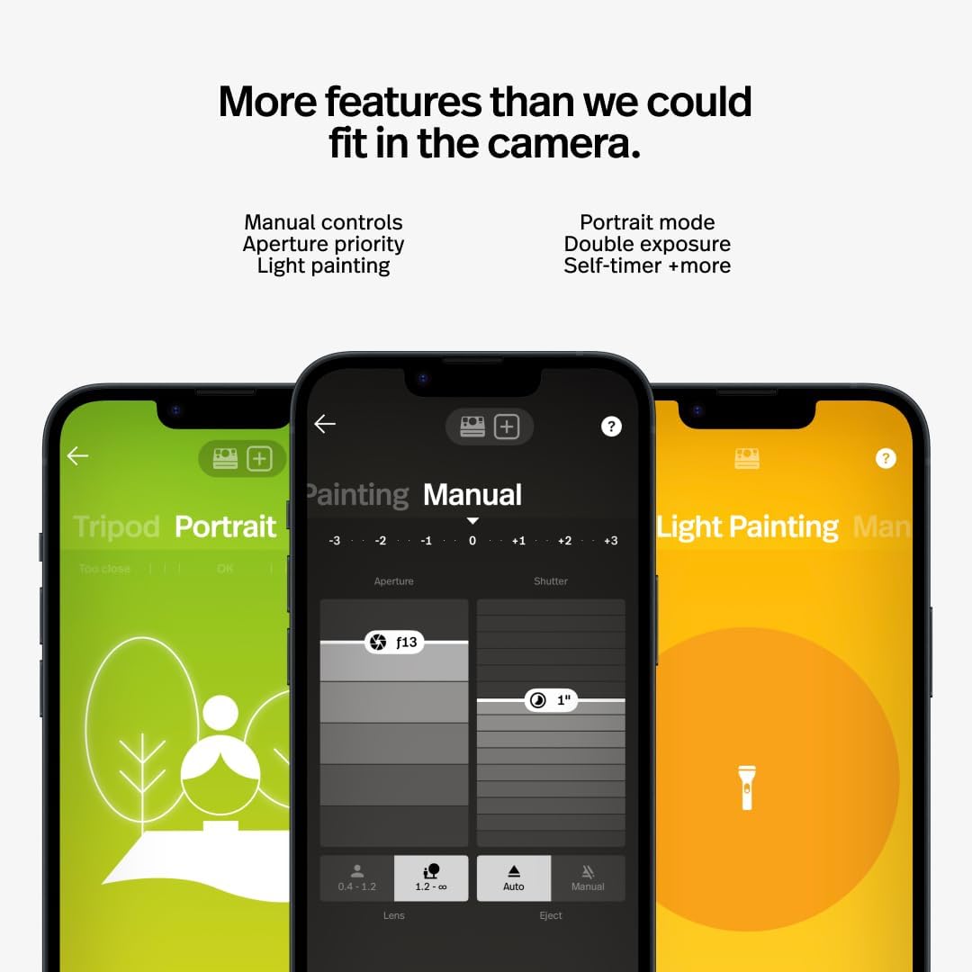 Now+ 2nd Generation I-Type Instant Film Bluetooth Connected App Controlled Camera - Forest Green (9075) - Image 6